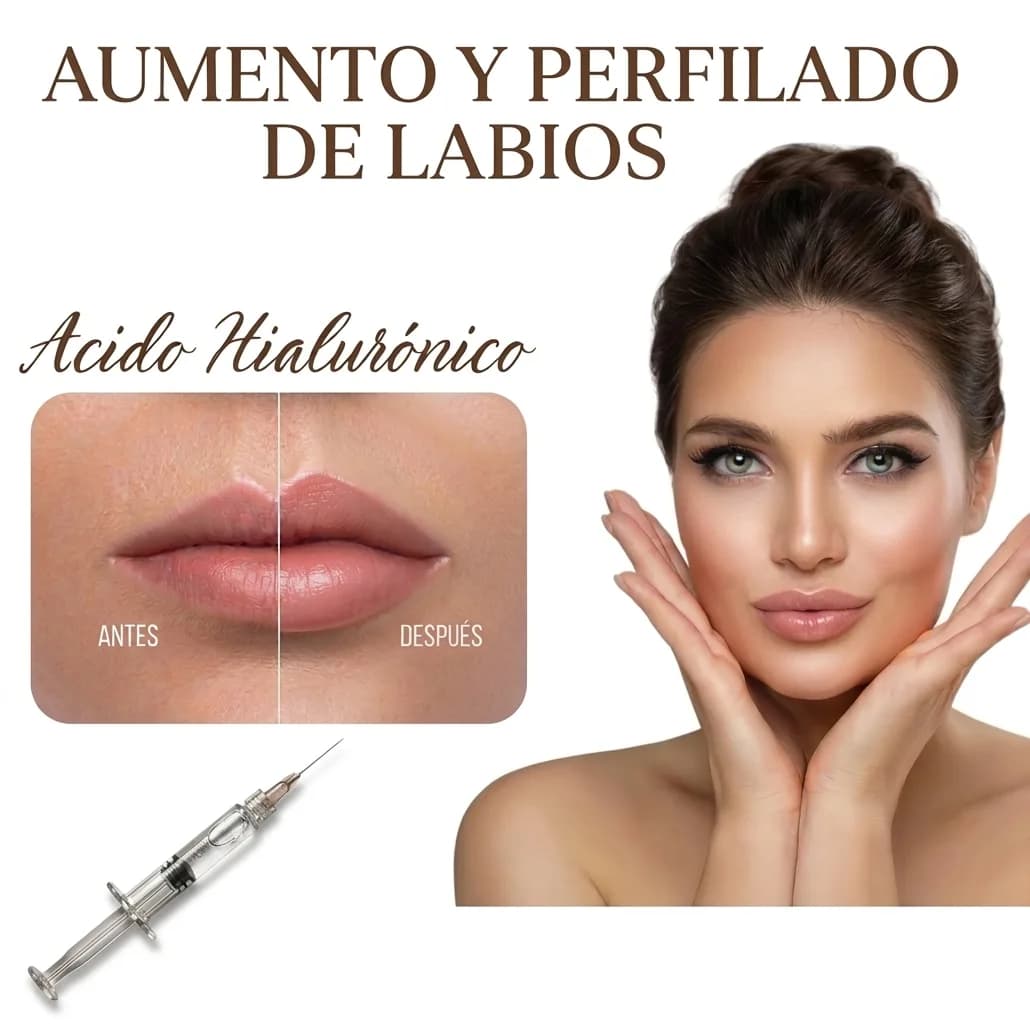 AUMENTO Y PERFILADO DE LABIOS CON HIALURÓNICO — Dra. Yasmin Medrano Avila