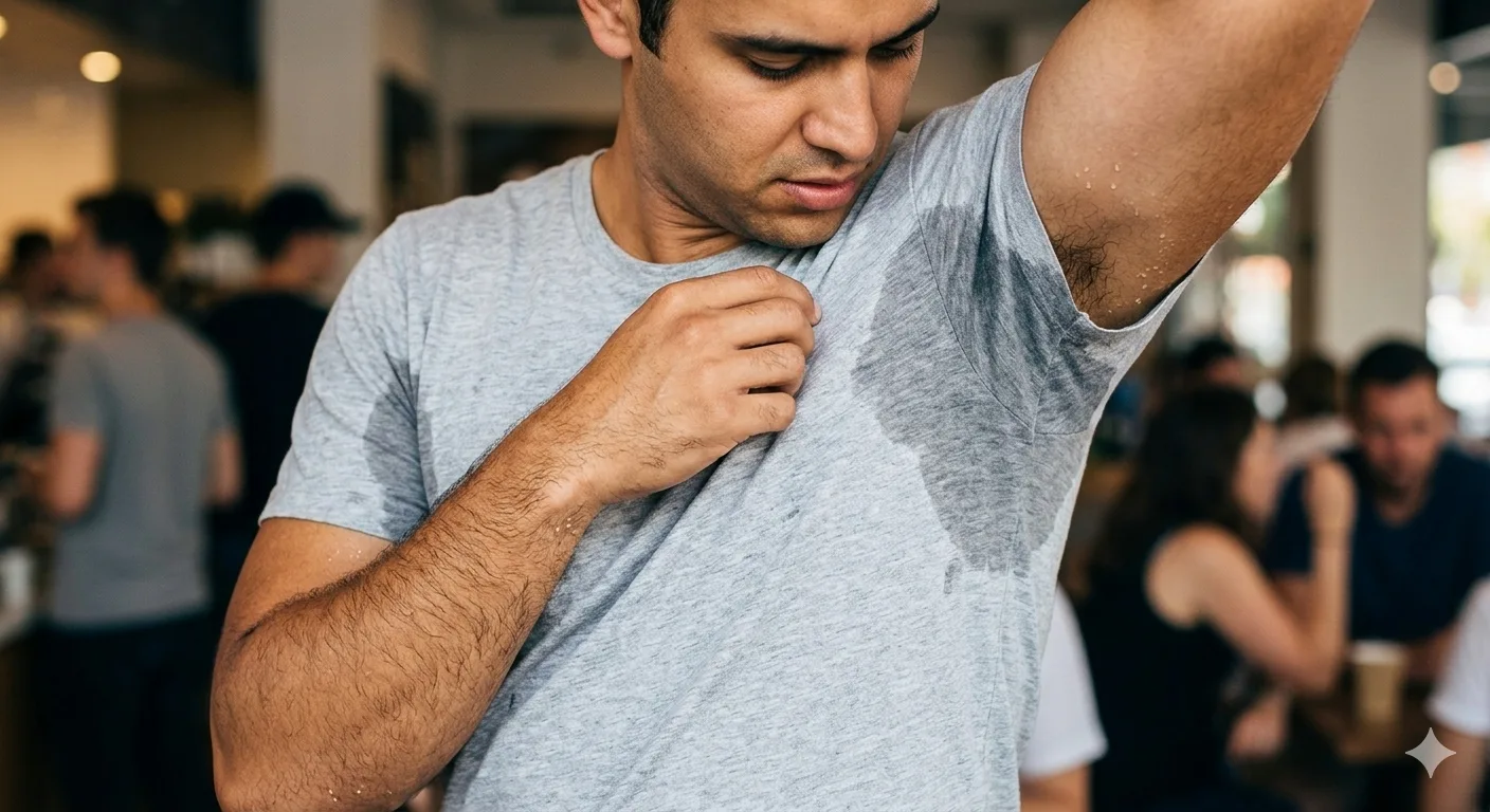 Antes — HIPERHIDROSIS - Tratamiento para Sudoración excesiva  con Toxina Botulínica